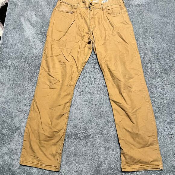 Carhartt Pants Mens 36 X32 Light Brown Relaxed Workwear - Picture 1 of 10